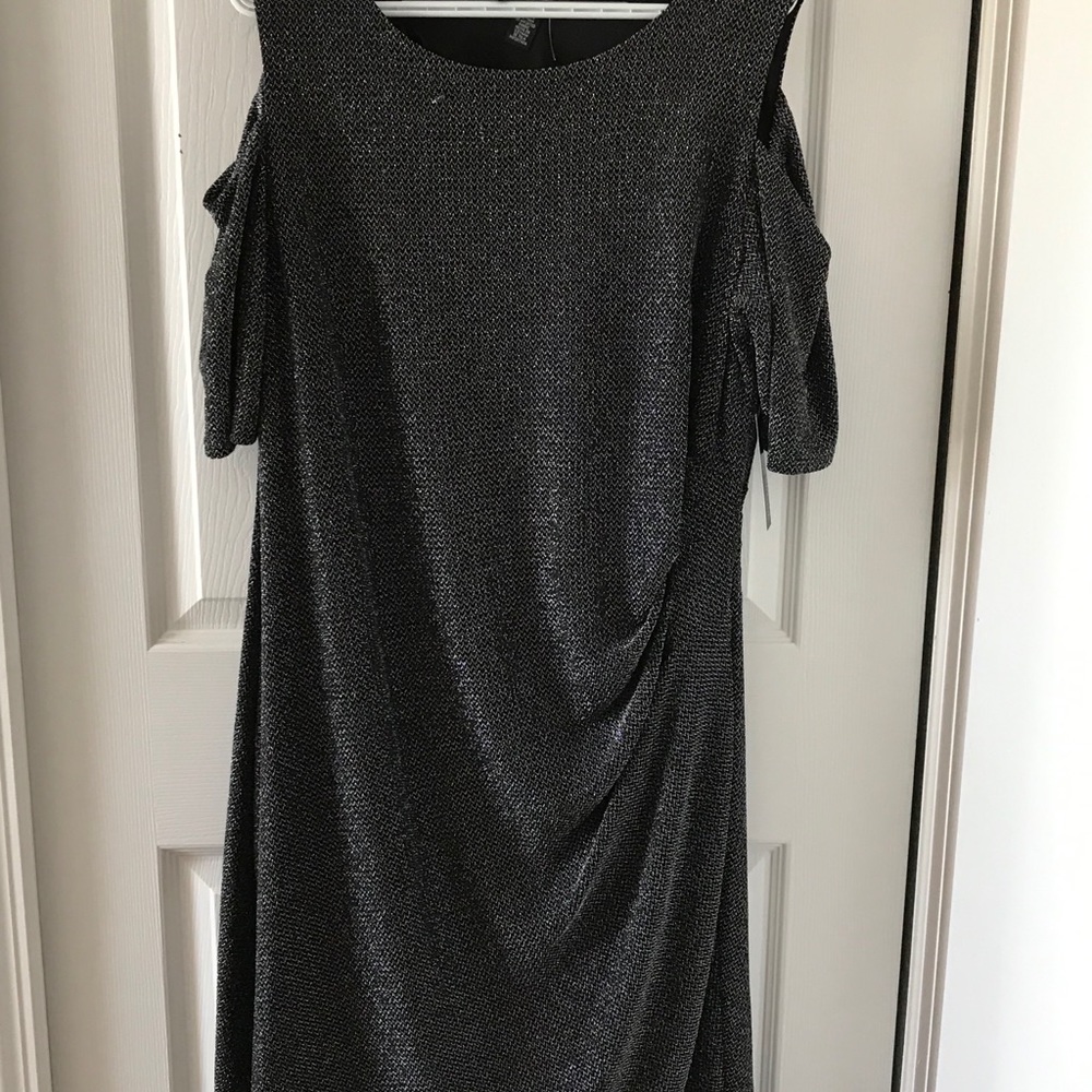 Black/Silver Plus Size Dress